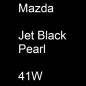 Preview: Mazda, Jet Black Pearl, 41W.